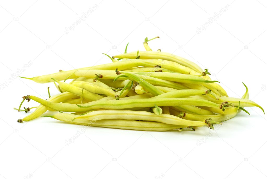 Pile of yellow wax bean pods