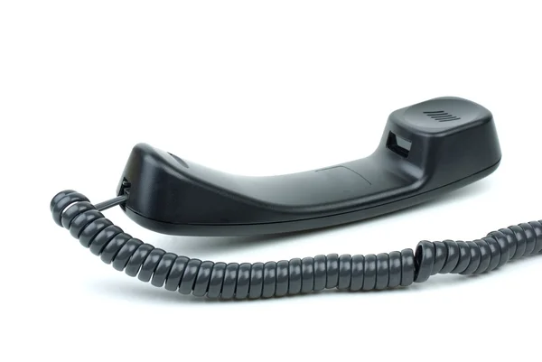 Black phone handset — Stock Photo, Image