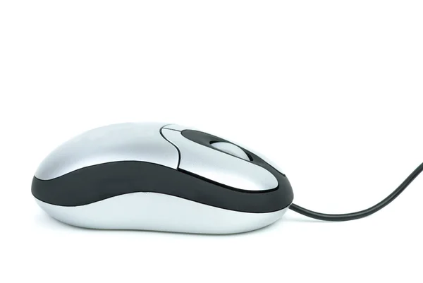 Stylish silver computer mouse — Stock Photo, Image