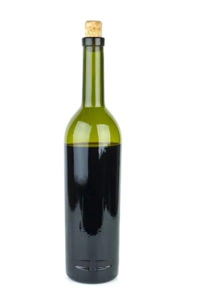 Láhev vína izolovaných na bílém pozadí — Stock fotografie