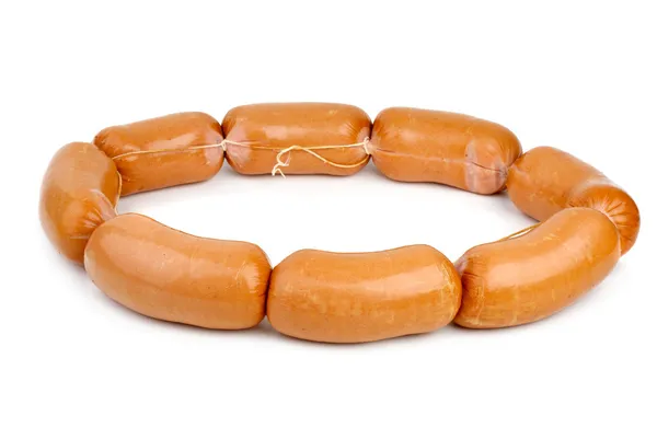 Ring maked from sausages — Stock Photo, Image