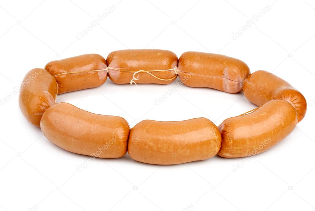 Ring maked from sausages