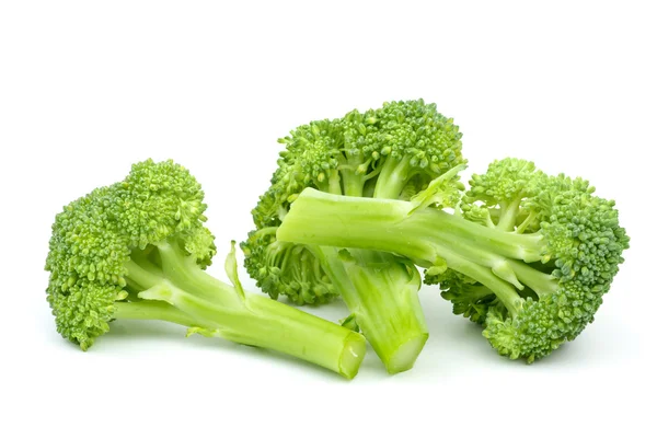 Tres piezas de brócoli — Foto de Stock