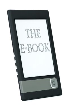 Modern ebook reader clipart