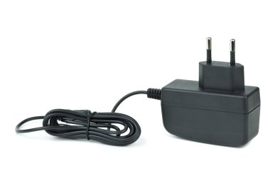 Small black power supply adapter clipart