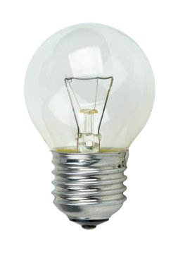 Small tungsten light bulb clipart