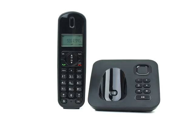 Moderna sladdlös telefon med telefonsvarare — Stockfoto