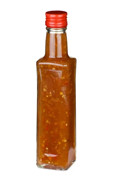 Ketchup picante com pedaços de legumes — Fotografia de Stock