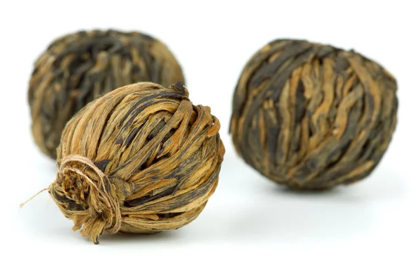 Primo piano colpo di tè nero intrecciato yunnan — Foto Stock