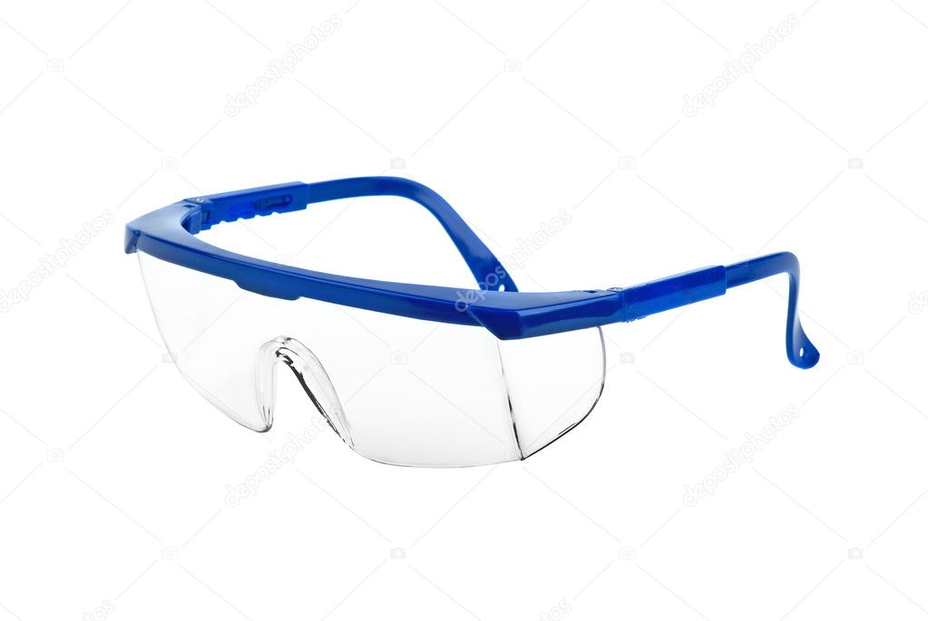 Plastic safety goggles