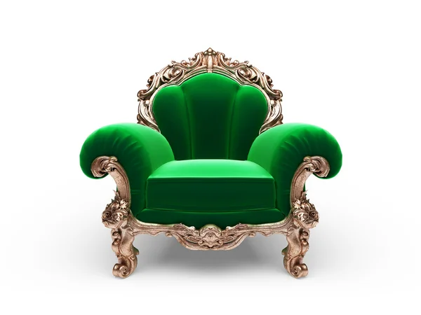 Isolated classic golden chair — Stock Photo © icetray #2961417