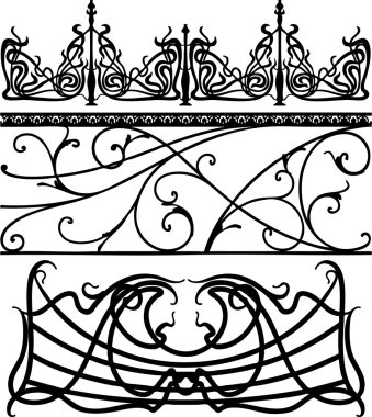 Collection of fences (vector)