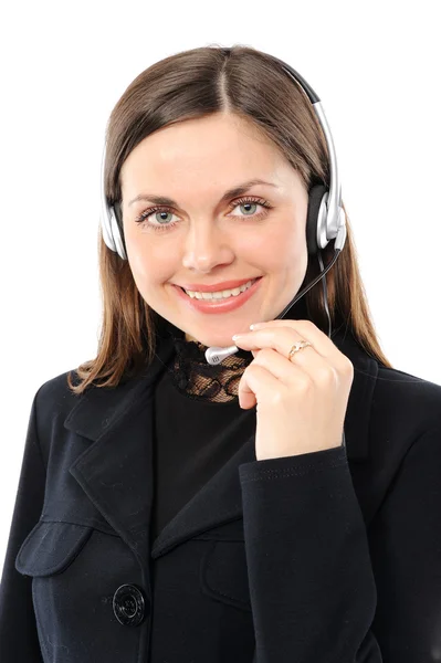 Vrouwelijke klantenservice vertegenwoordiger — Stockfoto