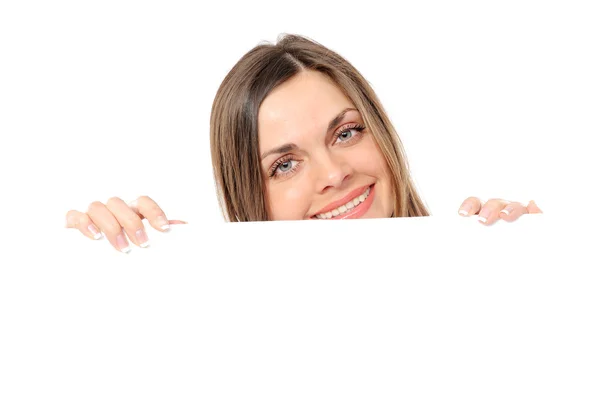 Cute image of woman holding — Stock Photo, Image