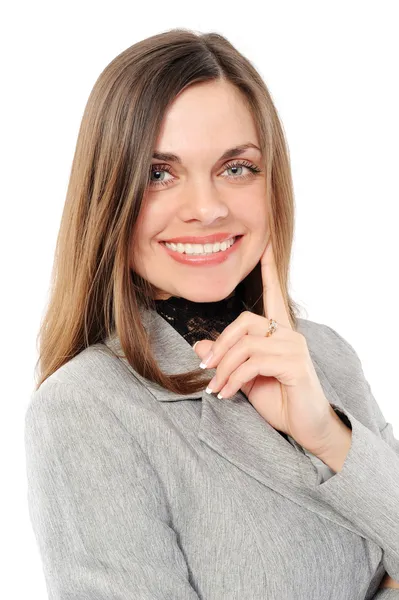 Positiva affärskvinna leende — Stockfoto
