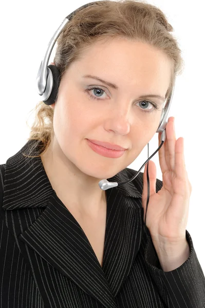 Female customer service representative — Stock Photo, Image