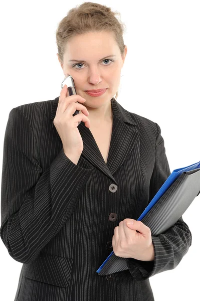 Businesswoman with phone Stock Image