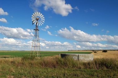 Windmill in Africa clipart