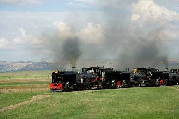 Parní lokomotivy — Stock fotografie