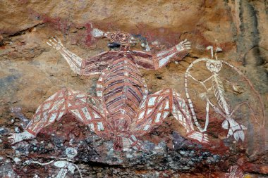 Aboriginal rock art clipart