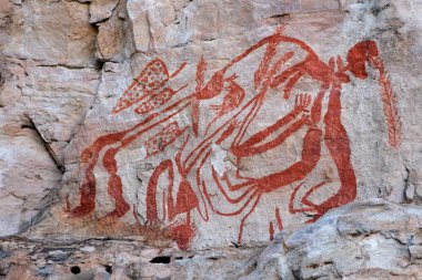 Aboriginal rock art clipart