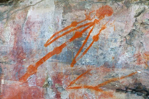 原住民的岩石艺术 — 图库照片