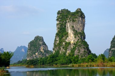 Limestone hills, China clipart