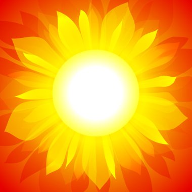 Sunflower vector background clipart