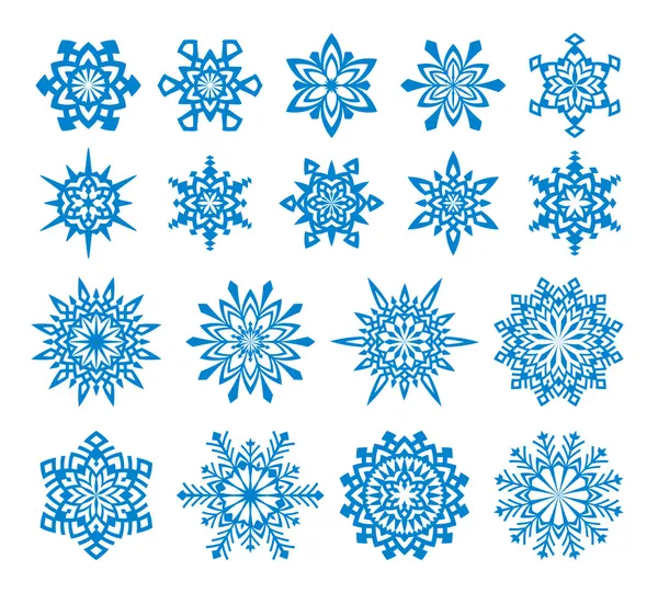 Vector Snowflakes Set 4 — Stock Vector