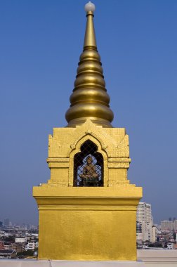 Bangkok 'taki Golden Mount' ta Buda heykeli