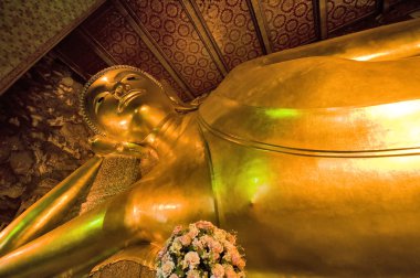 Reclining Buddha in Bangkok clipart