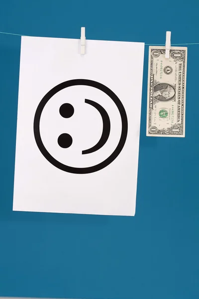 O dinheiro faz-te feliz — Fotografia de Stock