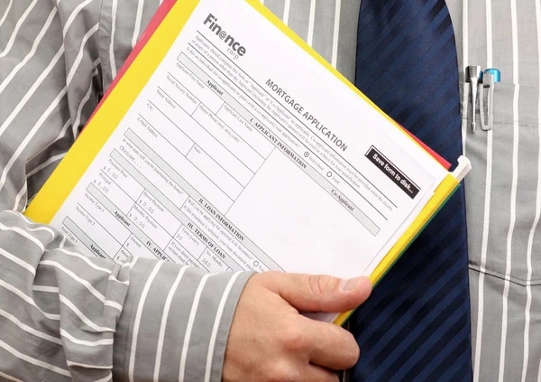 Home Formulário de pedido de empréstimo — Fotografia de Stock