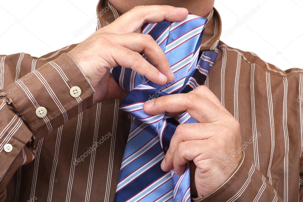 Tie a Necktie. It is Easy. Business Styl
