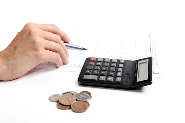 Calculating Home Finances — Stock Photo, Image