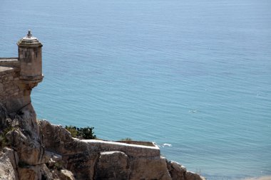 Santa Barbara Castle in Alicante. clipart