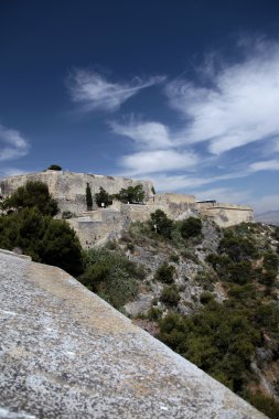 Santa Barbara Castle in Alicante. Spain Coastline clipart