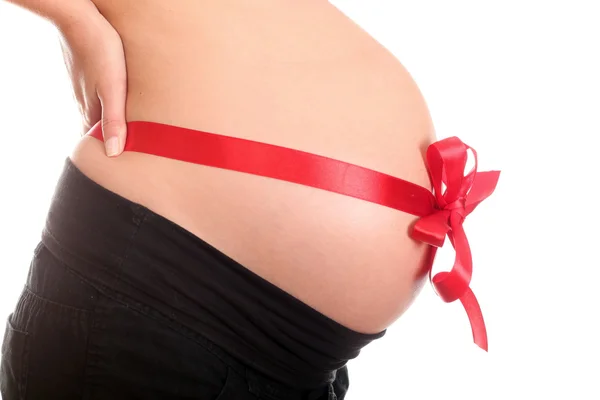 El vientre de una mujer embarazada —  Fotos de Stock