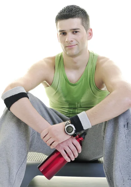 Muž fitness izolované — Stock fotografie