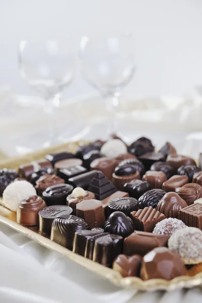 Chocolade en praliné — Stockfoto