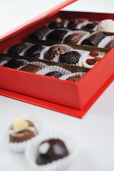 Schokolade und Praline — Stockfoto