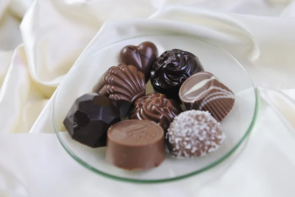 Cioccolato e pralina — Foto Stock