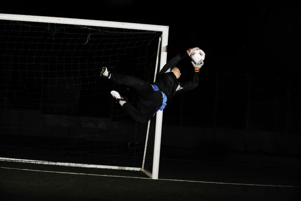 Soccer goal keeper — Stock Photo, Image