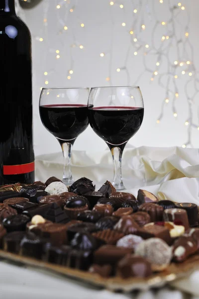 Vinha, chocolate e decoração praline — Fotografia de Stock
