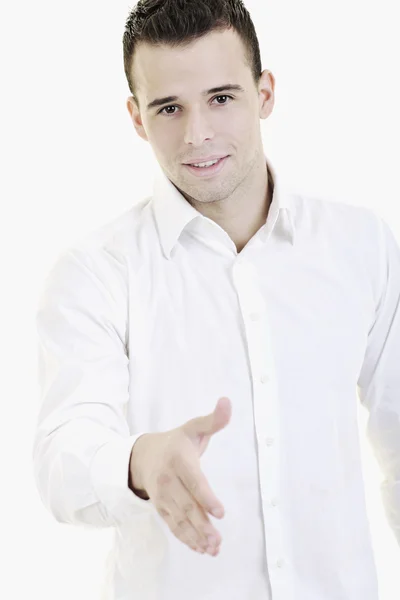 Young businessman handshake — Stock Photo, Image