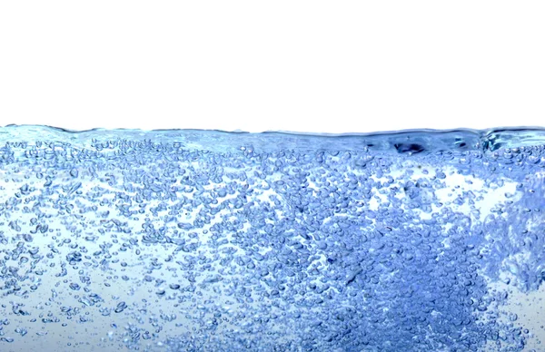 Blauwe water zeepbel — Stockfoto