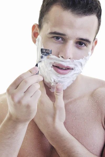 Hombre afeitado —  Fotos de Stock
