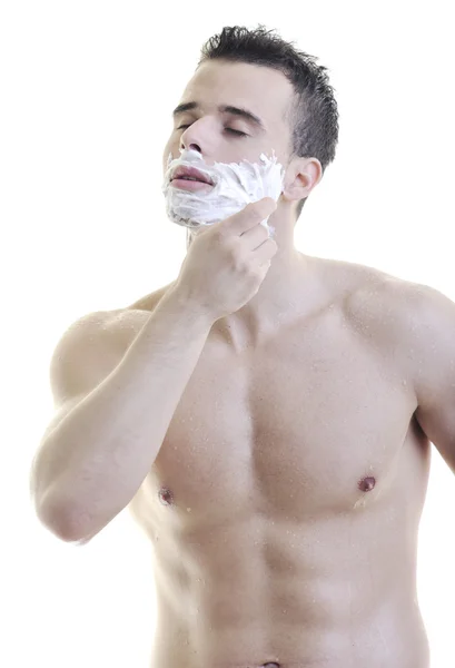 Man shave Stock Image