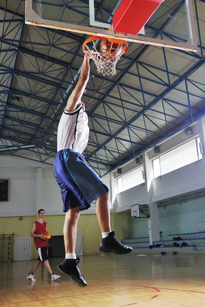 篮球跳转 — 图库照片