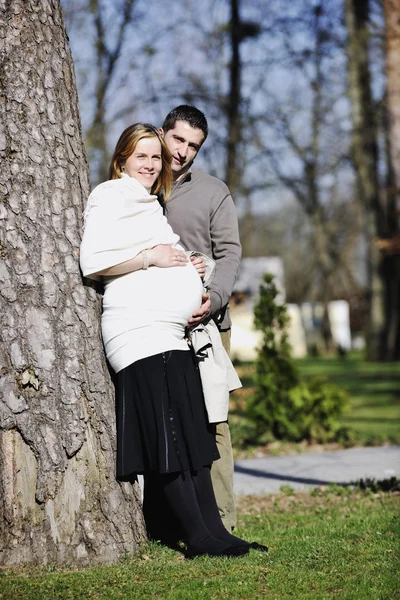Šťastné těhotenství — Stock fotografie